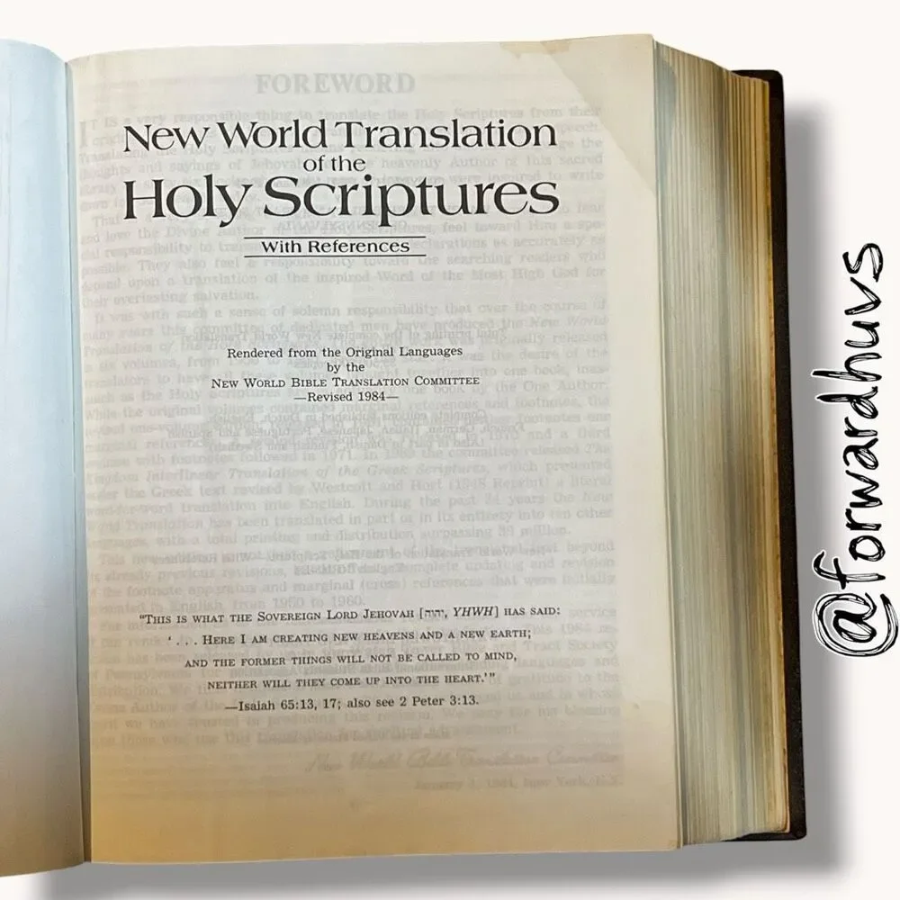 Watch Tower Bible pre owned